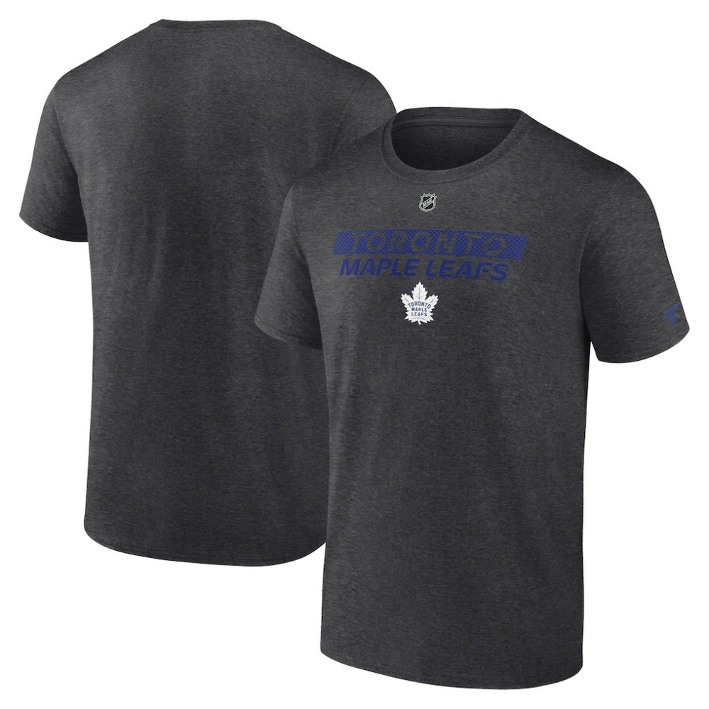 Toronto Maple Leafs Fanatics Authentic Pro Core Primary T-Shirt - Heather Charcoal | US 200864668