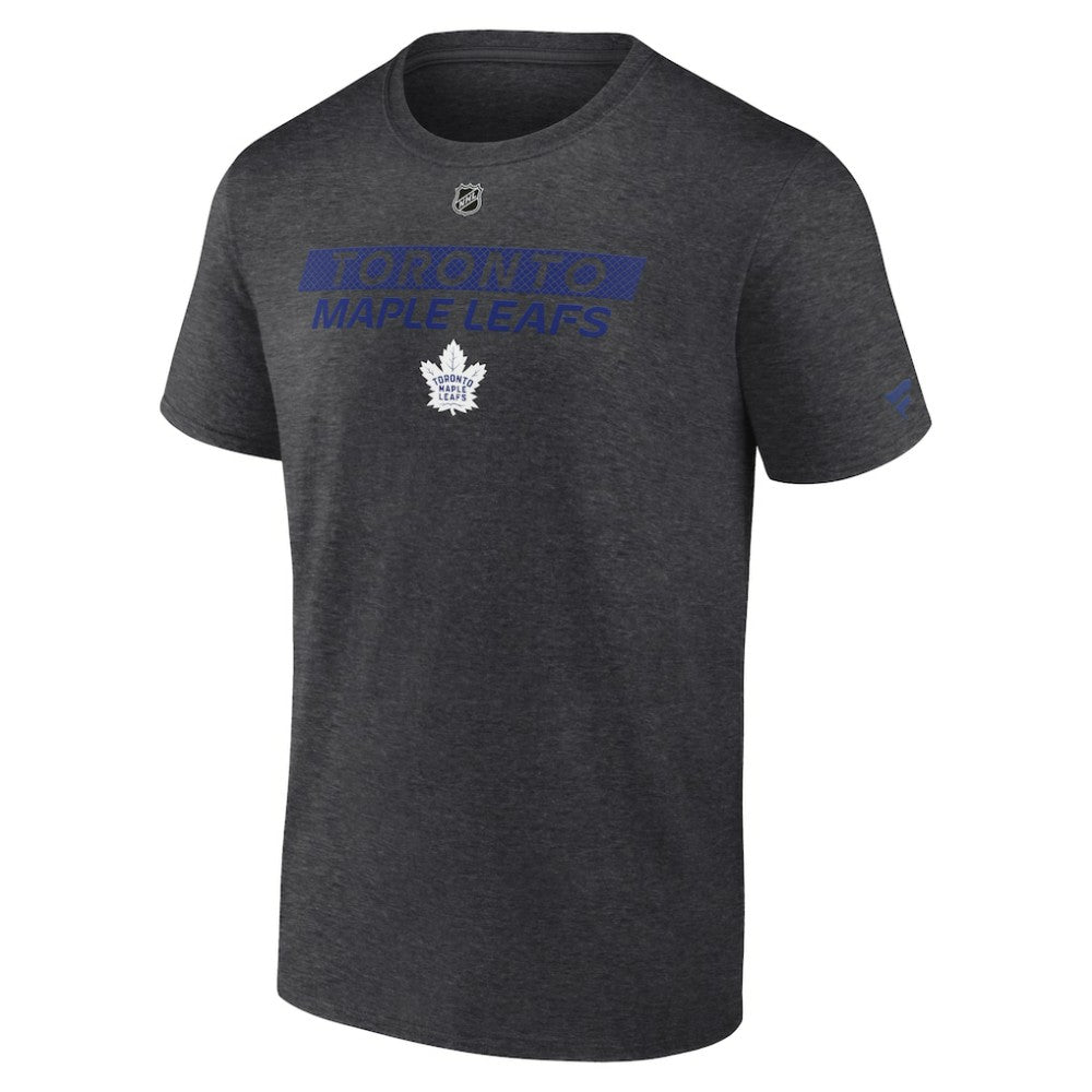 Toronto Maple Leafs Fanatics Authentic Pro Core Primary T-Shirt - Heather Charcoal | US 200864668