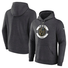 Vegas Golden Knights Fanatics Authentic Pro Core Secondary Fleece Pullover Hoodie - Heather Charcoal | US 200864719