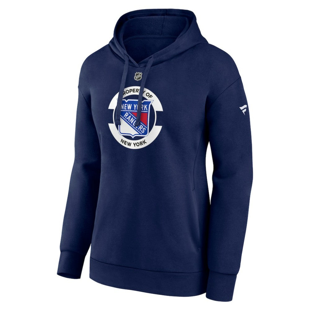 New York Rangers Fanatics Women's Authentic Pro Core Secondary Fleece Pullover Hoodie - Navy | US 200864816