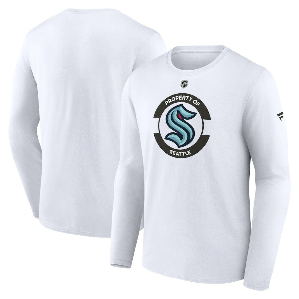 Seattle Kraken Fanatics Authentic Pro Core Secondary Long Sleeve T-Shirt - White | US 200864885