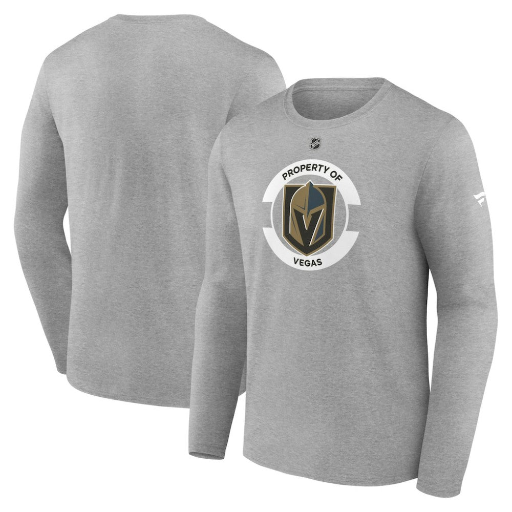 Vegas Golden Knights Fanatics Authentic Pro Core Secondary Long Sleeve T-Shirt - Heather Gray | US 200864900