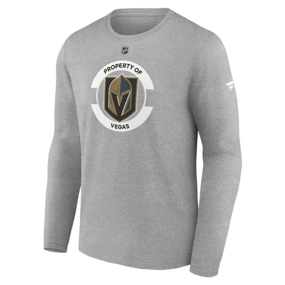 Vegas Golden Knights Fanatics Authentic Pro Core Secondary Long Sleeve T-Shirt - Heather Gray | US 200864900