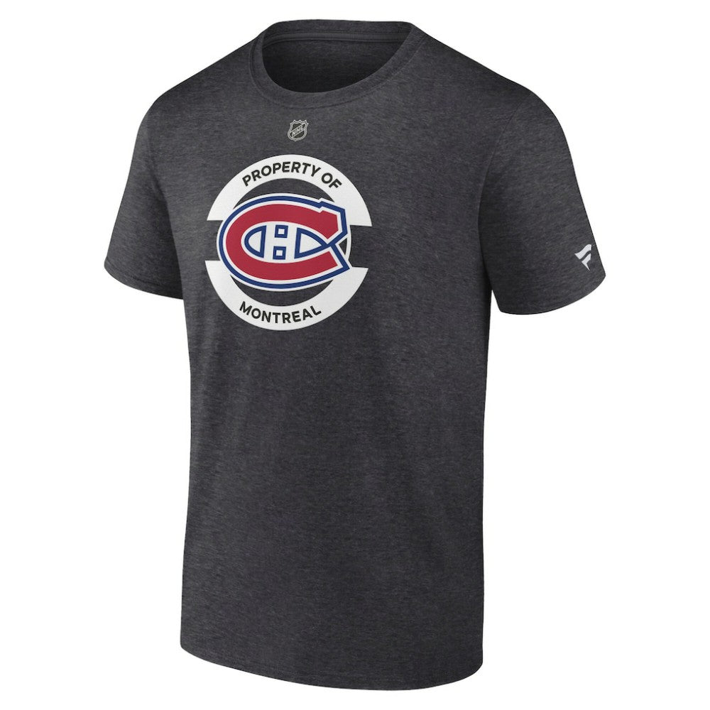 Montreal Canadiens Fanatics Authentic Pro Core Secondary T-Shirt - Heather Charcoal | US 200865078