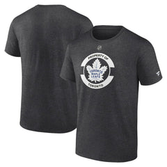 Toronto Maple Leafs Fanatics Authentic Pro Core Secondary T-Shirt - Heather Charcoal | US 200865108