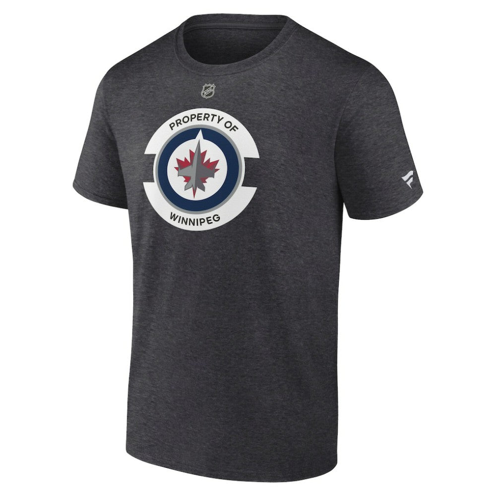 Winnipeg Jets Fanatics Authentic Pro Core Secondary T-Shirt - Heather Charcoal | US 200865141