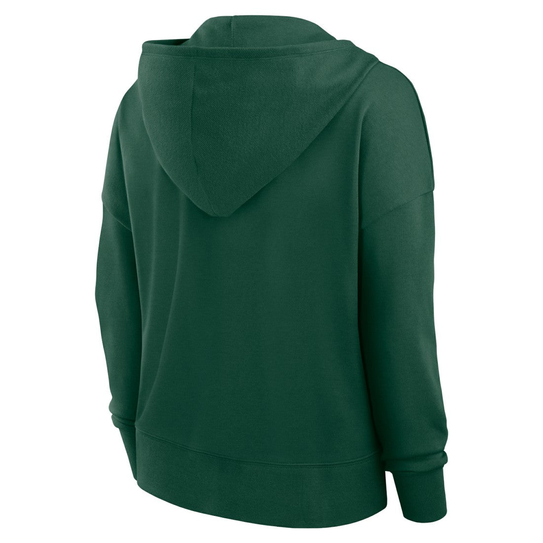 Green Bay Packers Women's Blitz Left Lace-Up Pullover Hoodie - Green Hoodies
