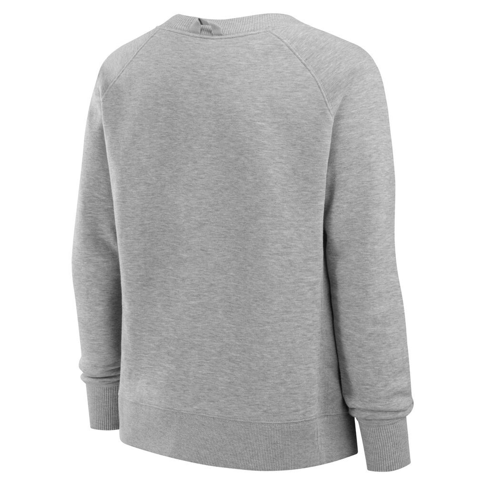 Cincinnati Bengals Women's Hit Hard Fleece Pullover Sweatshirt - Heather Gray Pullover