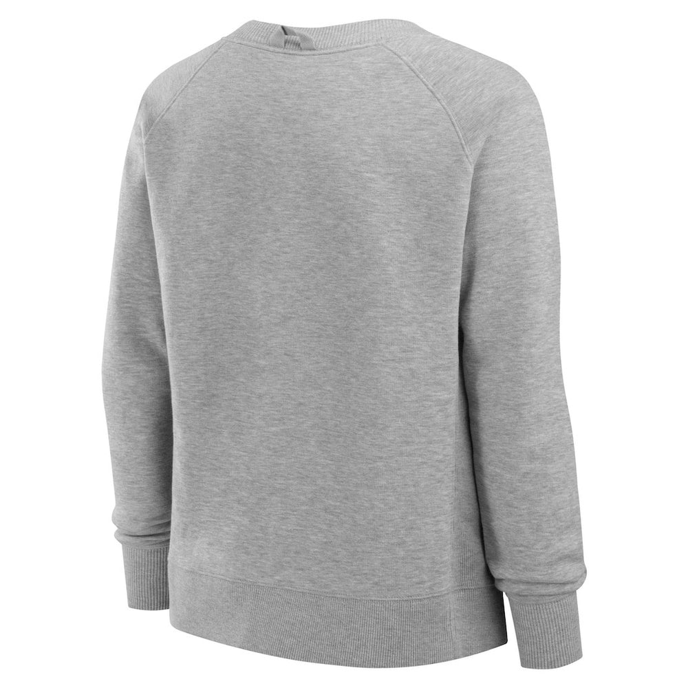 New York Jets Women's Hit Hard Fleece Pullover Sweatshirt - Heather Gray Pullover