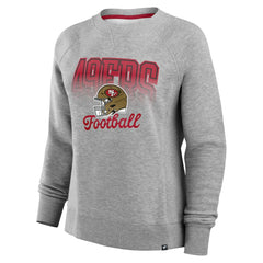 San Francisco 49ers Women's Hit Hard Fleece Pullover Sweatshirt - Heather Gray Pullover