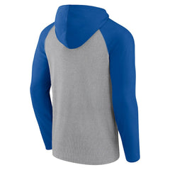 Dallas Cowboys Under Center Long Sleeve Hoodie T-Shirt - Silver/Navy Hoodies