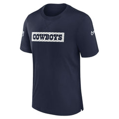 Dallas Cowboys 2024/25 Sideline Player Tri-Blend Performance T-Shirt - Navy T-shirts