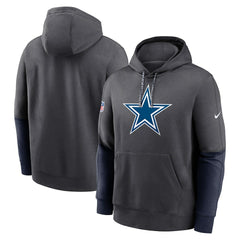 Dallas Cowboys 2024 Sideline Club Pullover Hoodie - Charcoal Hoodies