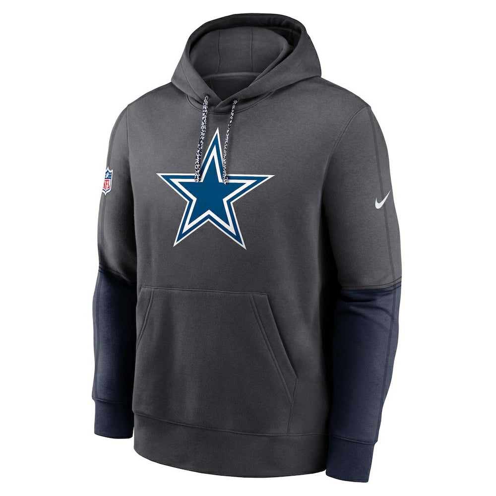Dallas Cowboys 2024 Sideline Club Pullover Hoodie - Charcoal Hoodies