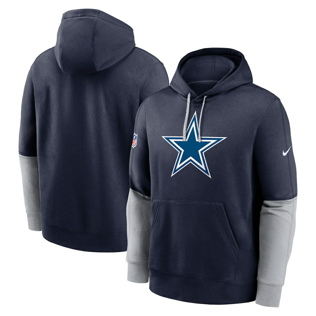 Dallas Cowboys 2024 Sideline Club Pullover Hoodie - Navy Hoodies