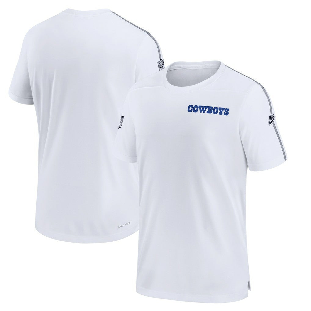 Dallas Cowboys 2024 Sideline Coach UV Performance T-Shirt - White T-shirts