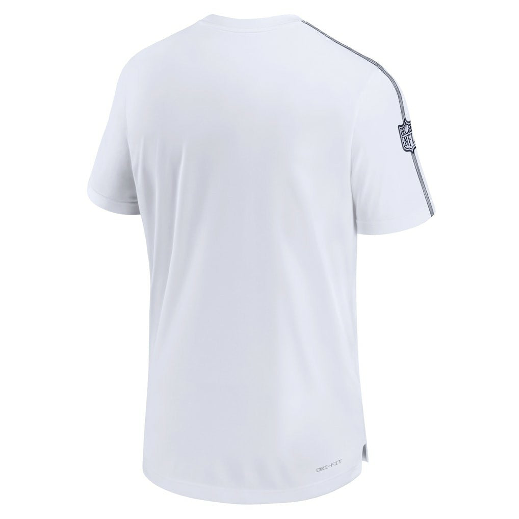 Dallas Cowboys 2024 Sideline Coach UV Performance T-Shirt - White T-shirts