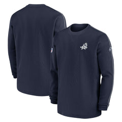 Dallas Cowboys 2024 Sideline Coach Vintage Pullover Sweatshirt - Navy Pullover