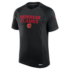 Calgary Flames Fanatics Authentic Pro Rink Tech T-Shirt - Black | US 200869585