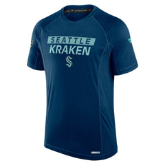 Seattle Kraken Fanatics Authentic Pro Rink Tech T-Shirt - Deep Sea Blue | US 200869598