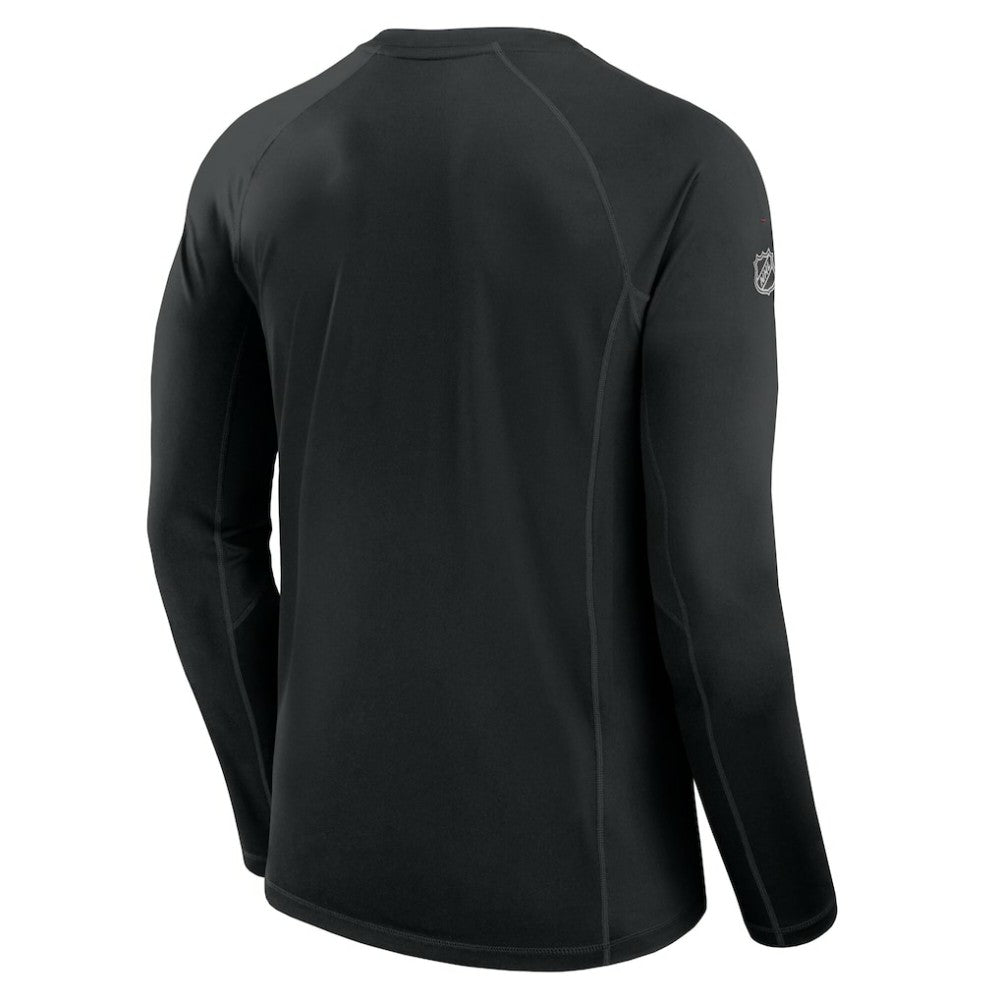 New Jersey Devils Fanatics Authentic Pro Rink Tech Long Sleeve T-Shirt - Black | US 200869635