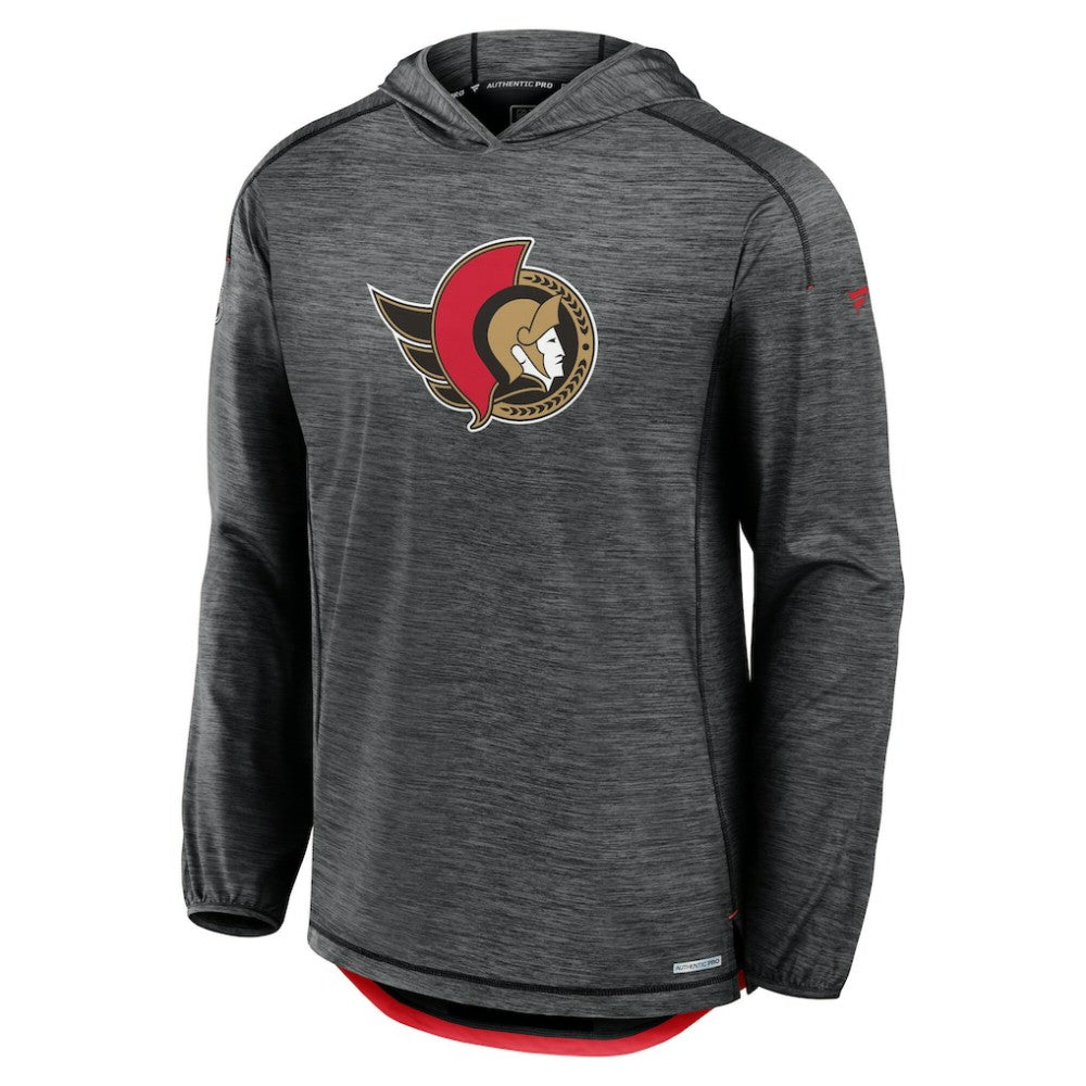 Ottawa Senators Fanatics Authentic Pro Rink Lightweight Pullover Hoodie - Black | US 200869807