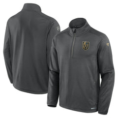 Vegas Golden Knights Fanatics Authentic Pro Rink Quarter-Zip Jacket - Gray | US 200869942