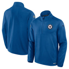Winnipeg Jets Fanatics Authentic Pro Rink Quarter-Zip Jacket - Blue | US 200869955