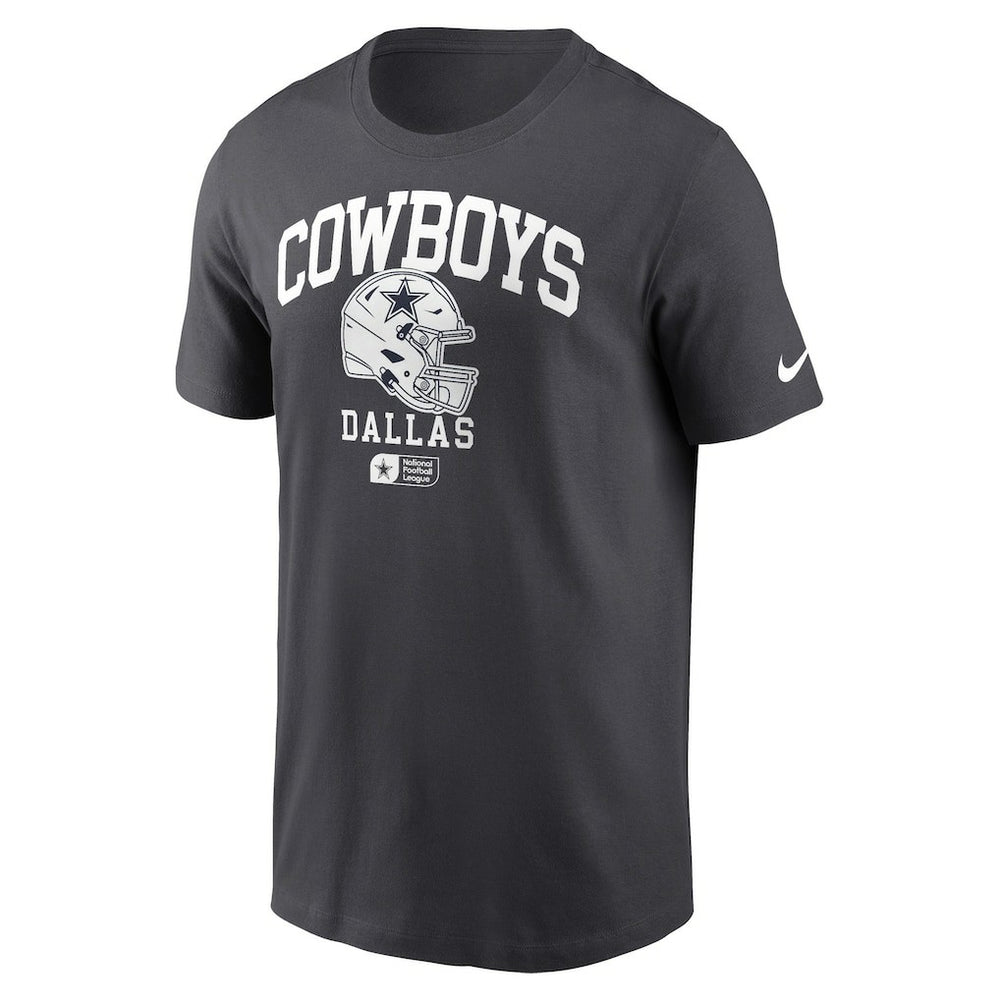 Dallas Cowboys Helmet Essential T-Shirt - Charcoal T-shirts