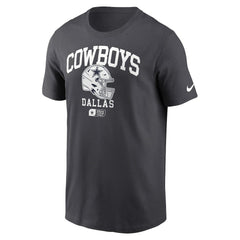 Dallas Cowboys Helmet Essential T-Shirt - Charcoal T-shirts