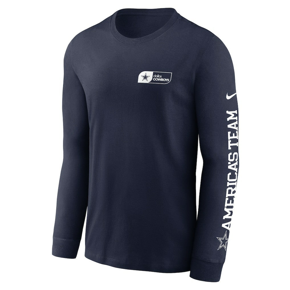 Dallas Cowboys America's Team Essential Long Sleeve T-Shirt - Navy T-shirts