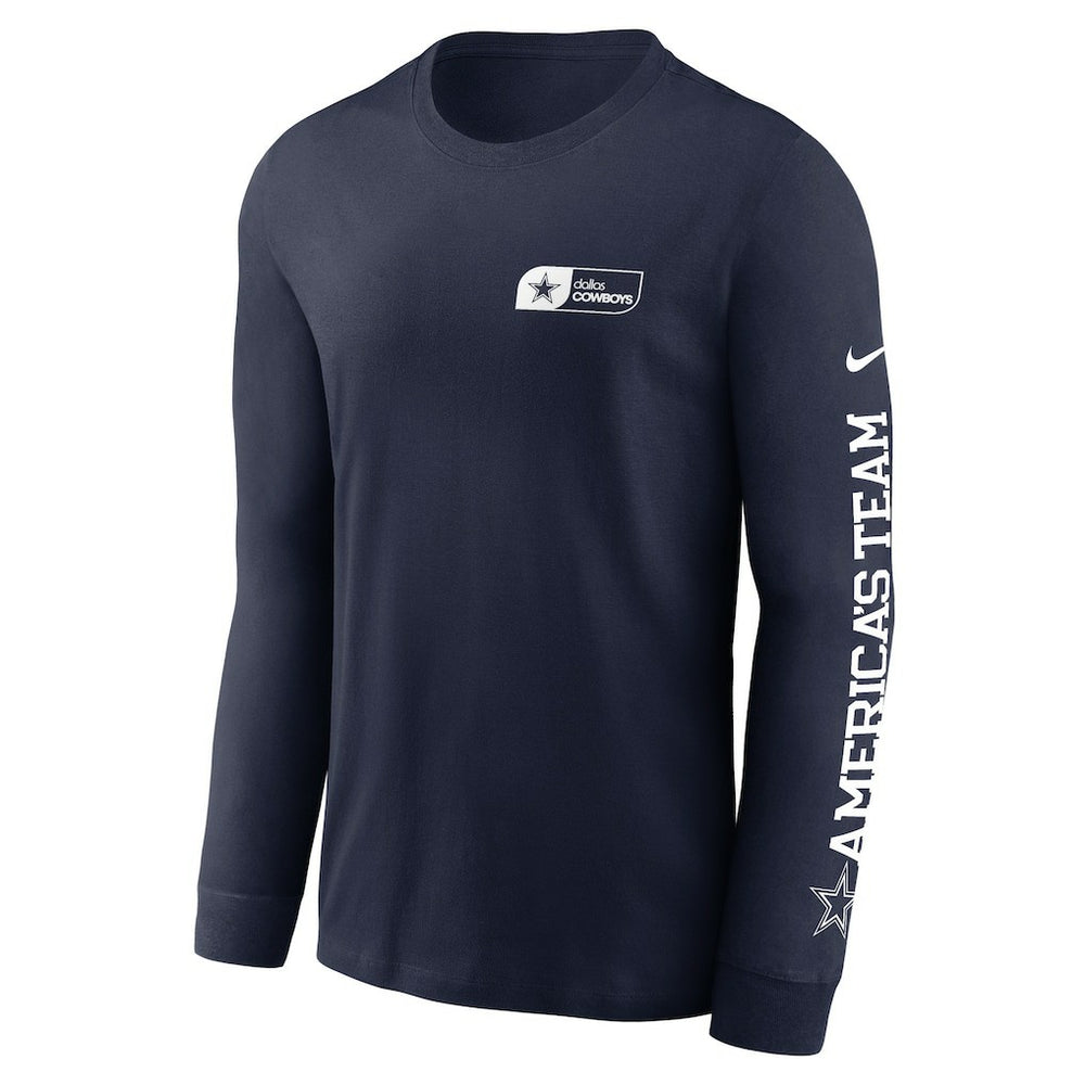 Dallas Cowboys America's Team Essential Long Sleeve T-Shirt - Navy T-shirts