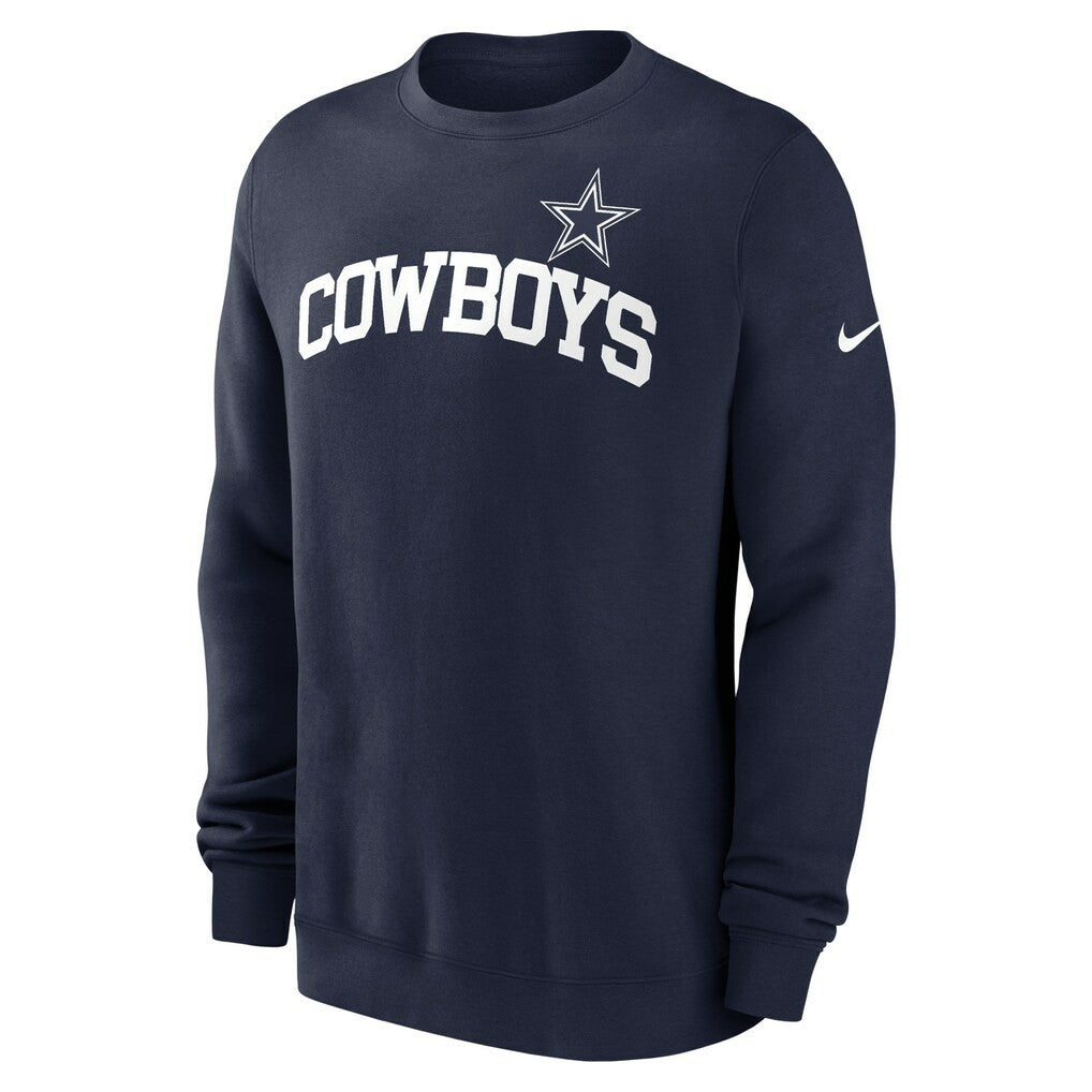 Dallas Cowboys Club Pullover Sweatshirt - Navy Pullover