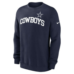 Dallas Cowboys Club Pullover Sweatshirt - Navy Pullover