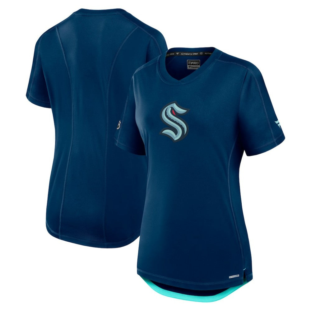 Seattle Kraken Fanatics Women's Authentic Pro Rink T-Shirt - Deep Sea Blue | US 200870385