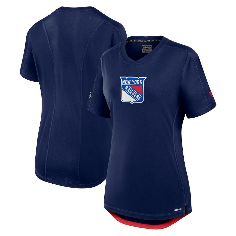 New York Rangers Fanatics Women's Authentic Pro Rink Tech T-Shirt - Navy | US 200870392
