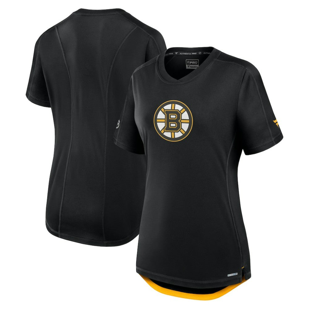 Boston Bruins Fanatics Women's Authentic Pro Rink Tech T-Shirt - Black | US 200870407