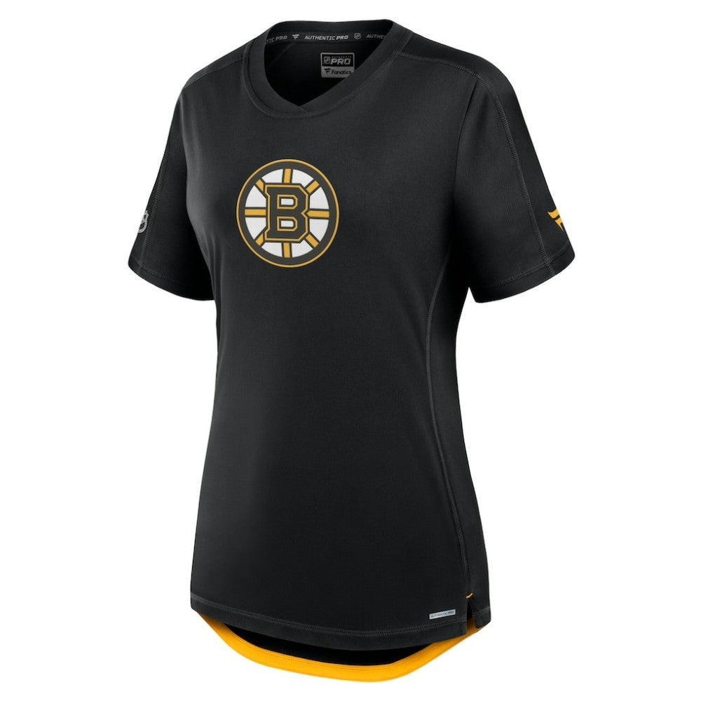 Boston Bruins Fanatics Women's Authentic Pro Rink Tech T-Shirt - Black | US 200870407