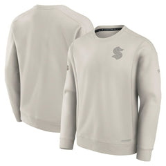 Seattle Kraken Fanatics Authentic Pro Road Fleece Pullover Sweatshirt - Cream | US 200871178