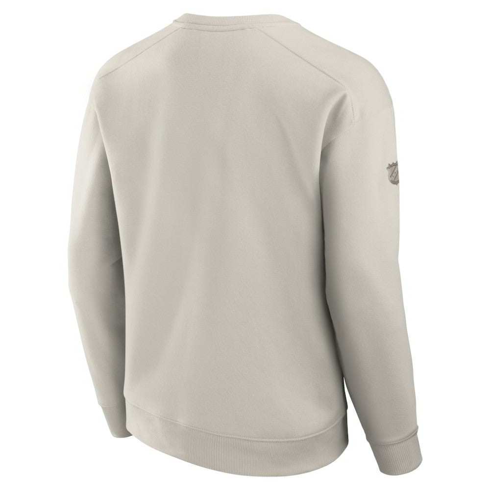 Edmonton Oilers Fanatics Authentic Pro Road Fleece Pullover Sweatshirt - Cream | US 200871188
