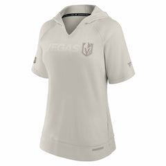 Vegas Golden Knights Fanatics Women's Authentic Pro Road Fashion V-Neck Hoodie T-Shirt - Cream | US 200871419