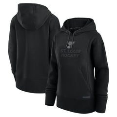 St. Louis Blues Fanatics Women's Authentic Pro Road Pullover Hoodie - Black | US 200871490