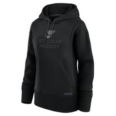 St. Louis Blues Fanatics Women's Authentic Pro Road Pullover Hoodie - Black | US 200871490