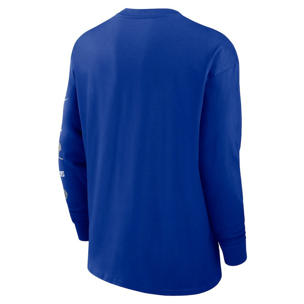 Dallas Cowboys Rewind Heavy Max90 Pocket Long Sleeve T-Shirt - Royal T-shirts