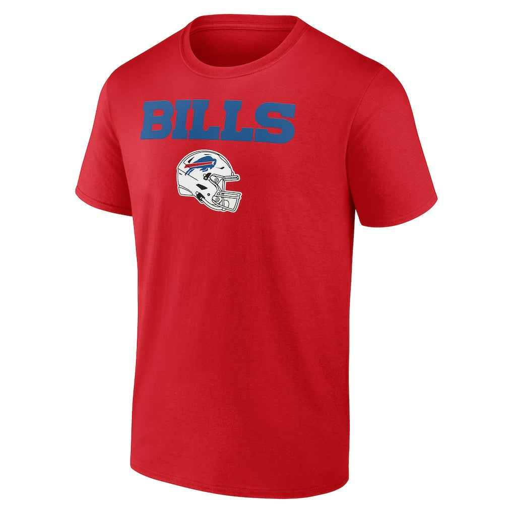 Josh Allen Buffalo Bills Team Wordmark Player Name & Number T-Shirt - Red T-shirts