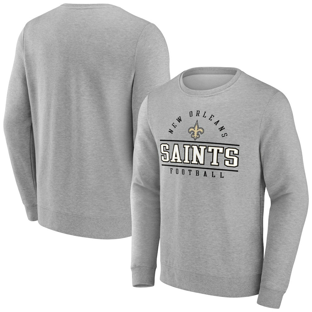 New Orleans Saints Extreme Tackle Sweatshirt - Heather Gray Sweatshirts