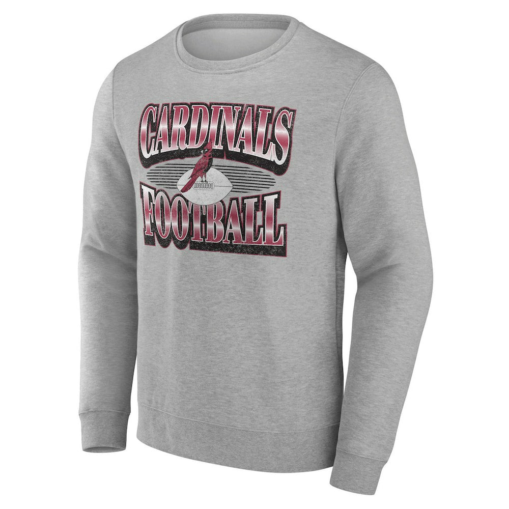 Arizona Cardinals Chance Throwback Fleece Pullover Sweatshirt - Heather Gray Pullover