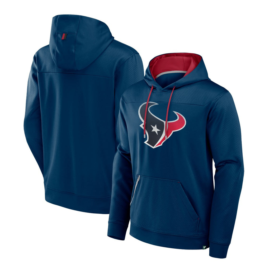 Houston Texans Defender Dot Faded Pullover Hoodie - Navy Hoodies
