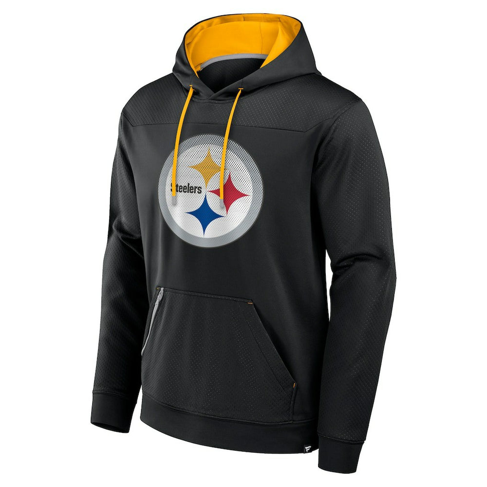 Pittsburgh Steelers Defender Pullover Hoodie - Black Hoodies