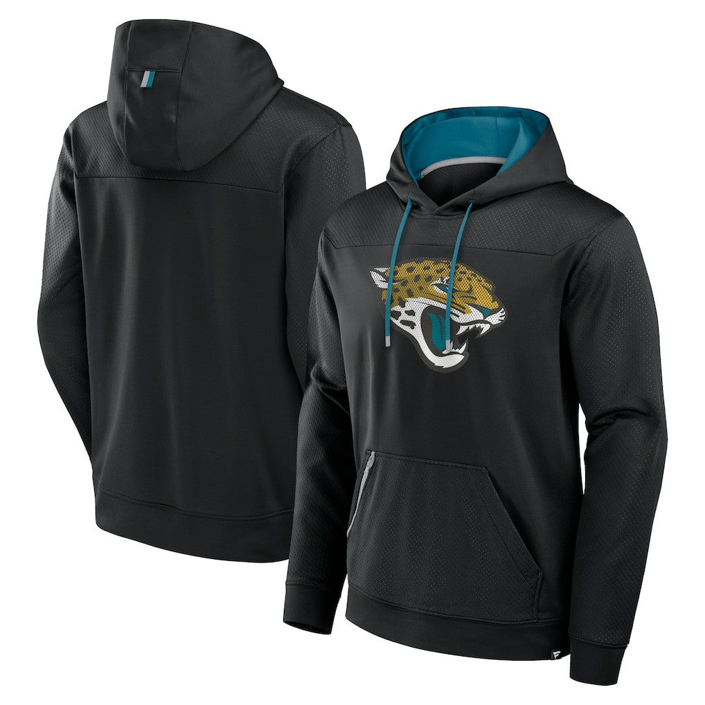 Jacksonville Jaguars Defender Pullover Hoodie - Black Hoodies